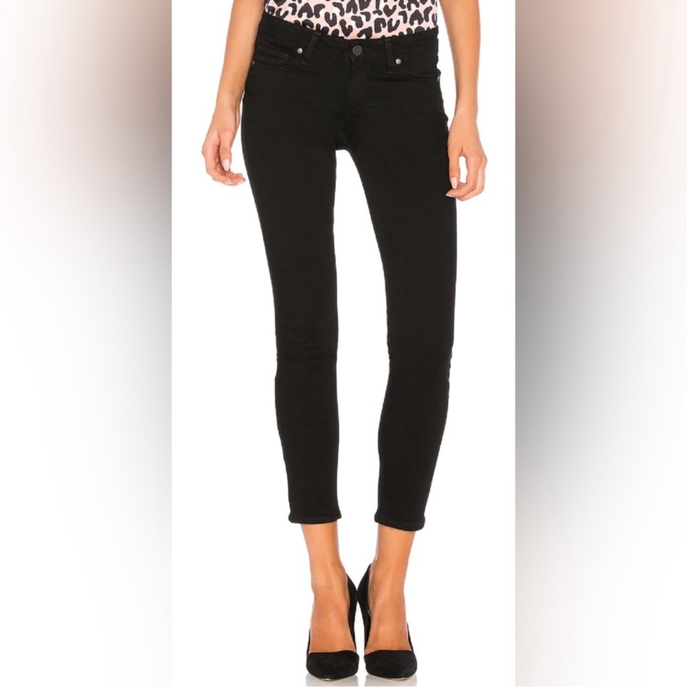 PAIGE Black Verdugo Crop Ankle Jeans